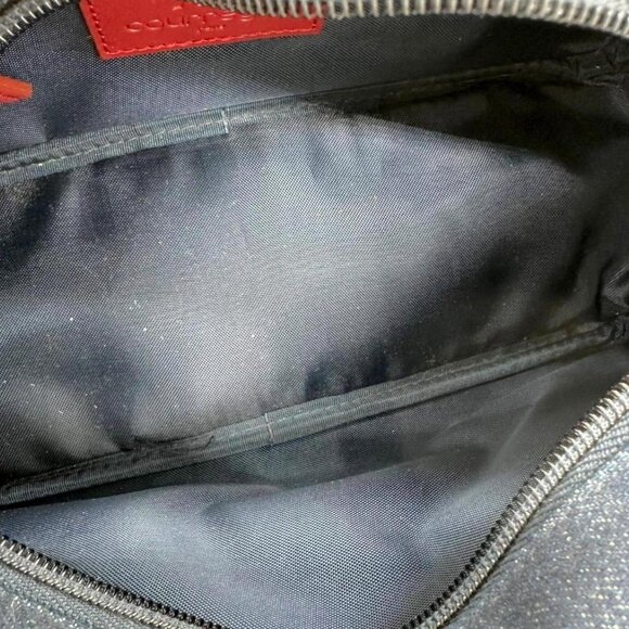 Vintage Courreges denim bag with red leather details - Picture 3 of 3